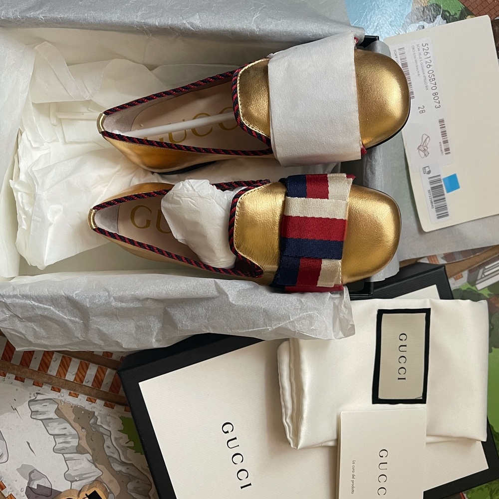 Gucci Kids Bow Flats